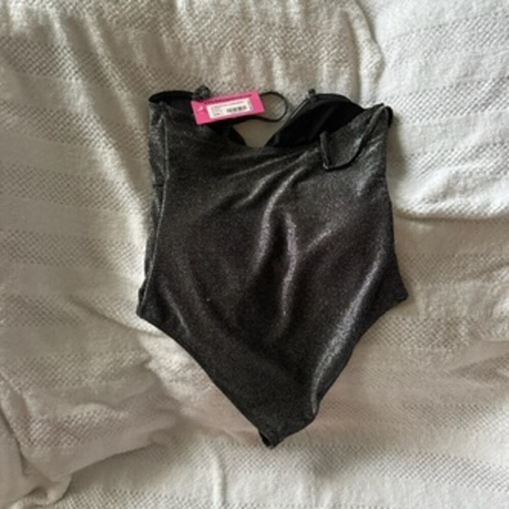 NWT Betsey Johnson front knot one piece bathing suit size Large - Picture 4 of 4